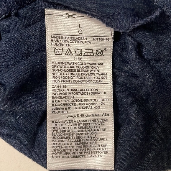 Soft-Washed Crew-Neck T-Shirt for Men Navy stripe - Size Large - Picture 3 of 7